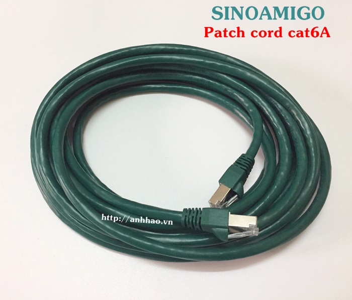 Dây nhảy mạng cat6A FTP dài 2M SN-63104 SINOAMIGO (Green)